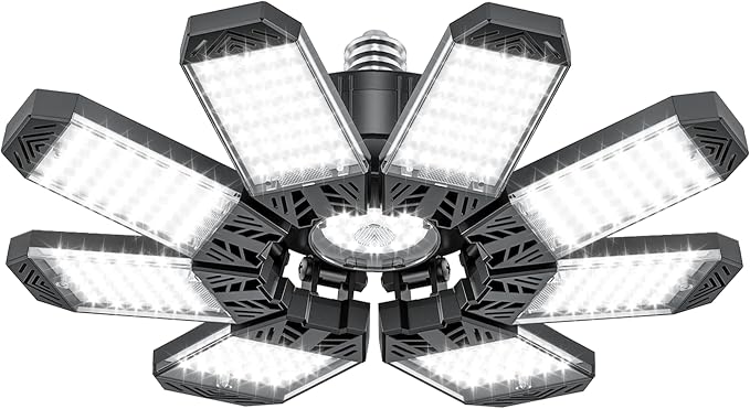 ISKYDRAW LED Garage Light 260W, 26000LM 6500K Garage Ceiling Lights by ISKYDRAW