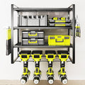 Wall Mount Power Tool Organizer, 4 Layer 4 Drill Hangers Storage Rack, Tool by Tagzilo