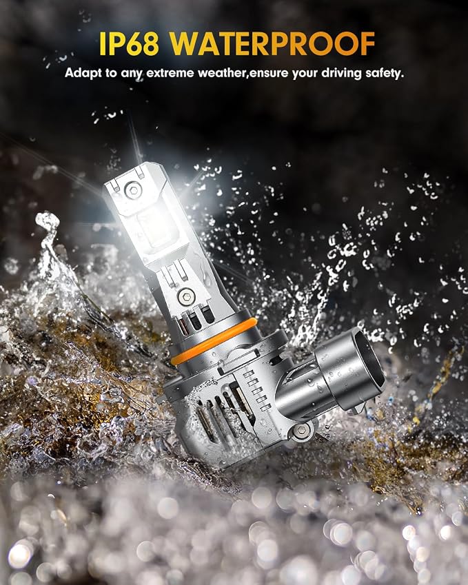 FAHREN 9005 9006 LED Bulbs Combo, 000LM 10X Ultra-Bright HB3 HB4 Bulbs - Image 4