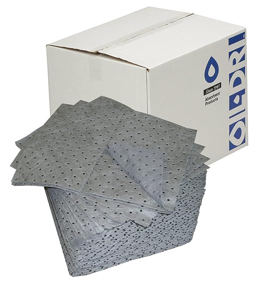 Oil-Dri L90902 15" W x 19" L Universal Heavy Weight Bonded Perforated Pads by OilDri
