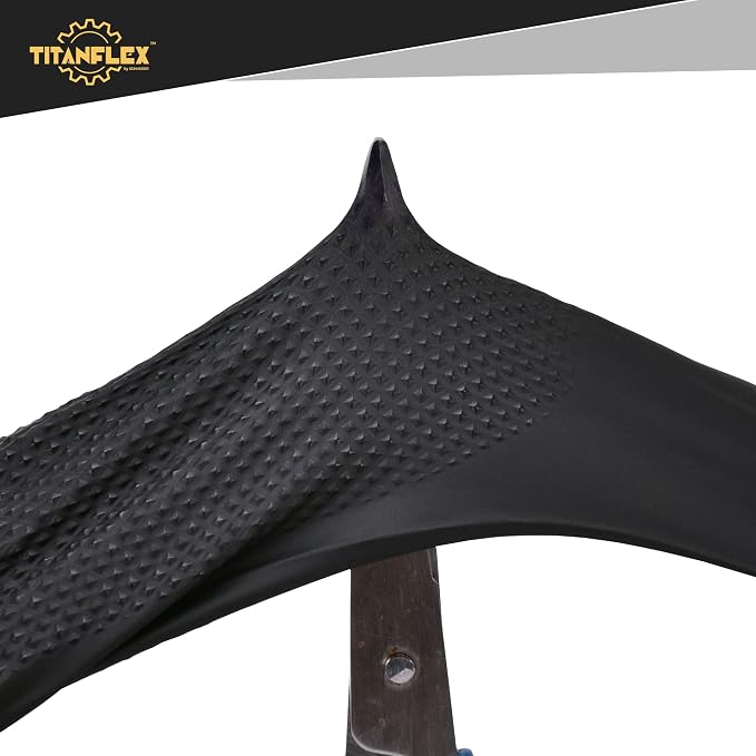 TitanFlex Thor Grip Heavy Duty Black Industrial Nitrile Gloves - Image 4