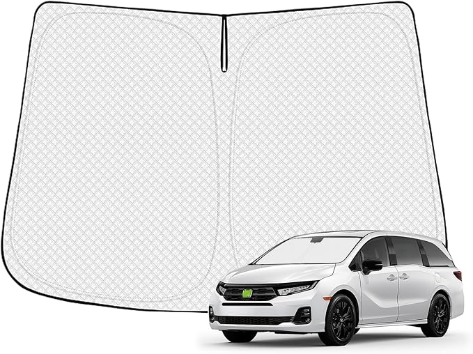 Windshield Sun Shade for 2018-2025 2026 Honda Odyssey Accessories Thicken by Canvcle