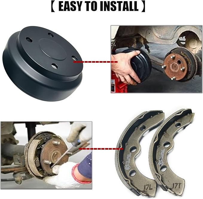 Golf Cart Brake Drums Kit with Brake Shoes & Springs - Image 6