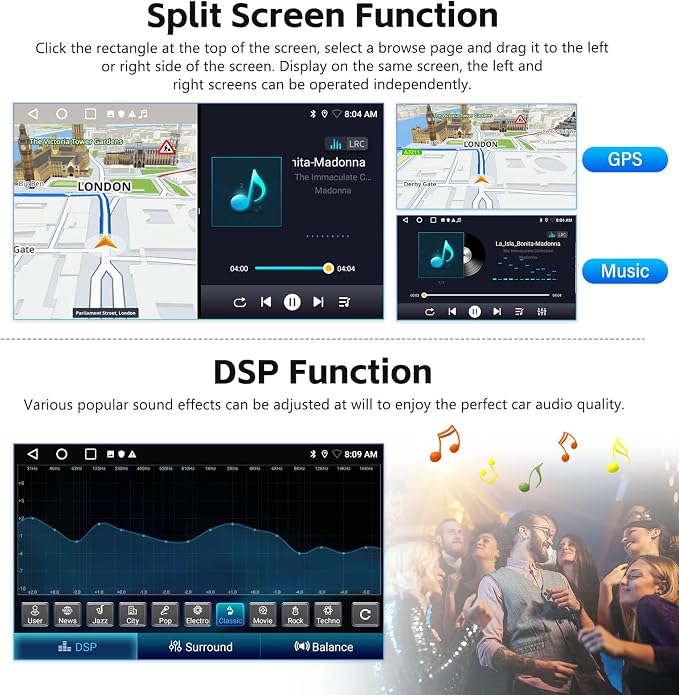 SIXTOP 2+64G Android Car Stereo - Image 4
