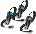 3-Pack USB C Car Charger, 38W Fast Charging Car Phone Charger+3.5FT Type C by Ancekoy