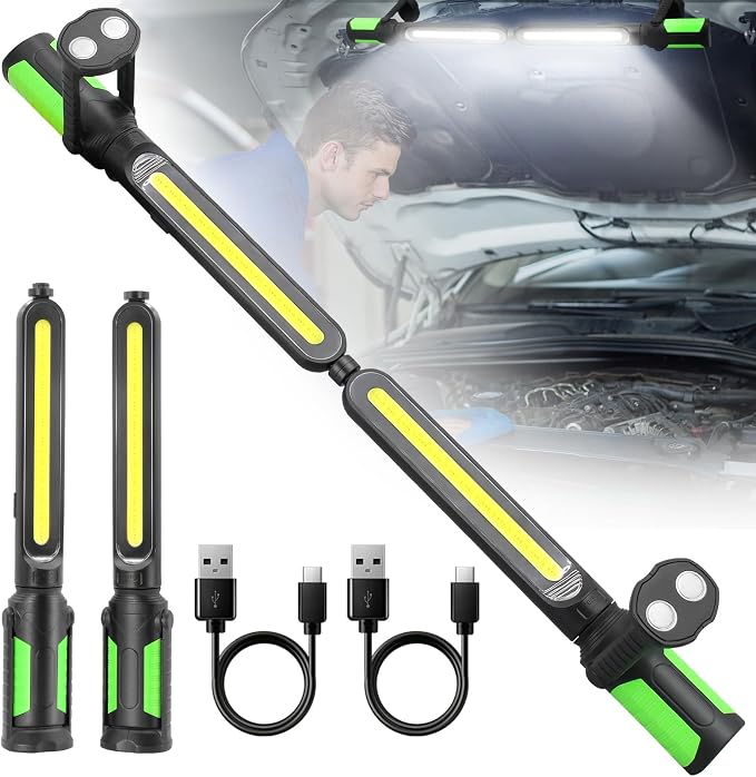 SYLSTAR Work Light for Mechanic, 2400LM LED, 4400mAh Rechargeable, Underhood by SYLSTAR