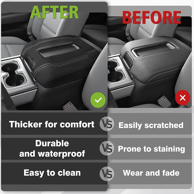Muslogy Center Console Armrest Cover Compatible - Image 6