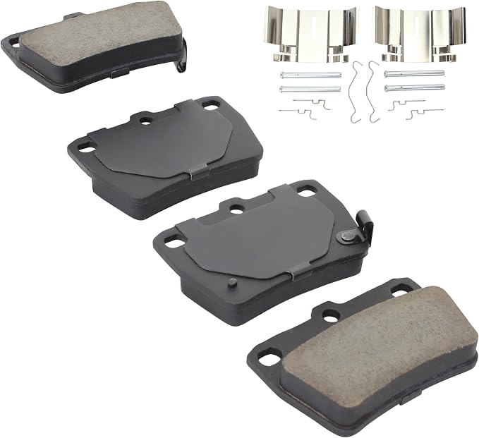 Premium Ceramic Rear Brake Pads Compatible - Image 2