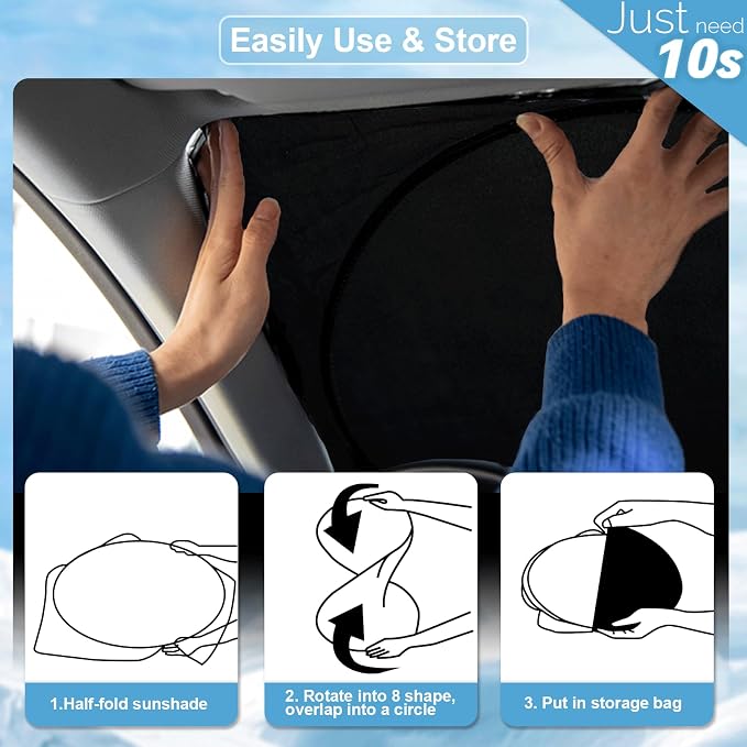 Custom Fit Infiniti QX60 Windshield Sunshade - Image 6