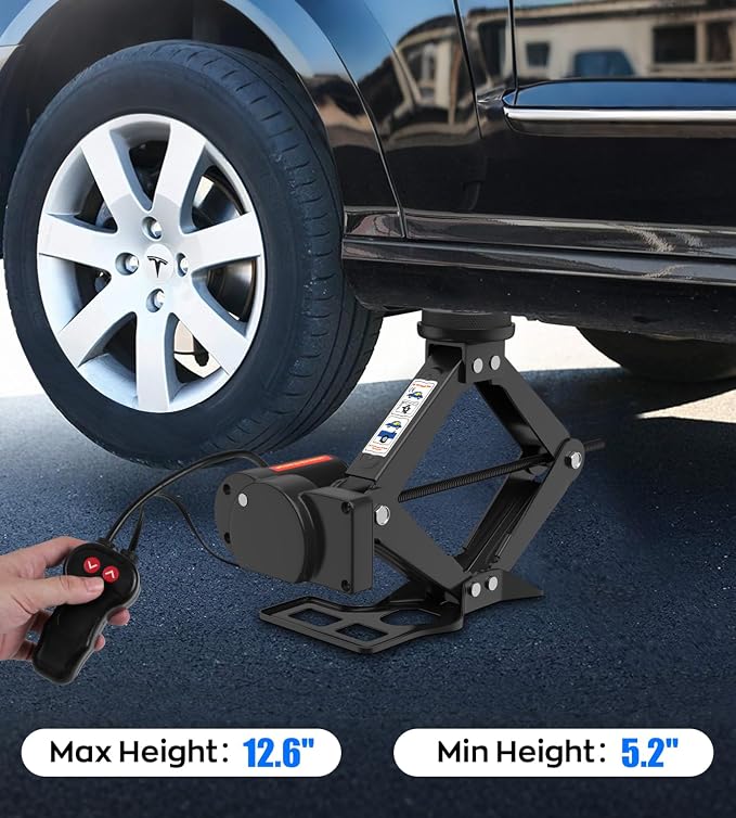 Electric Car Jack for Tesla Model Y Model 3/S/X, Portable 2 Ton 12V Electric - Image 3