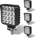 4.3" 12V LED Flood Lights 46W, 24 Volt Work Lights by VEGITOR