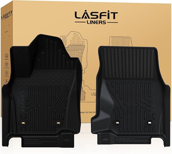 LASFIT Floor Mats Fit for Tacoma 2024-2025 Xtra Cab All Weather Floor Liner TPE by LASFIT