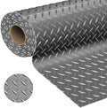 Garage Floor Mat 2.8mm Thickness PVC Garage Flooring Roll Diamond Plate Floor by KERTY