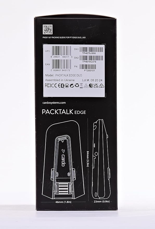 Cardo PACKTALK Edge Motorcycle Bluetooth Communication System Headset Intercom - Image 14