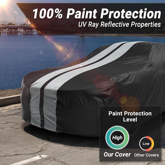 iCarCover Custom Car Cover for Pontiac Silver Streak Waterproof All-Weather - Image 3