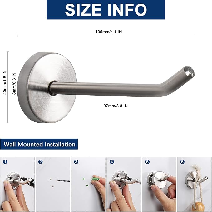 NearMoon Coat Hooks, Wall Hooks - Image 2