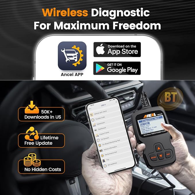 ANCEL AD310BT OBD2 Scanner Bluetooth - Image 3