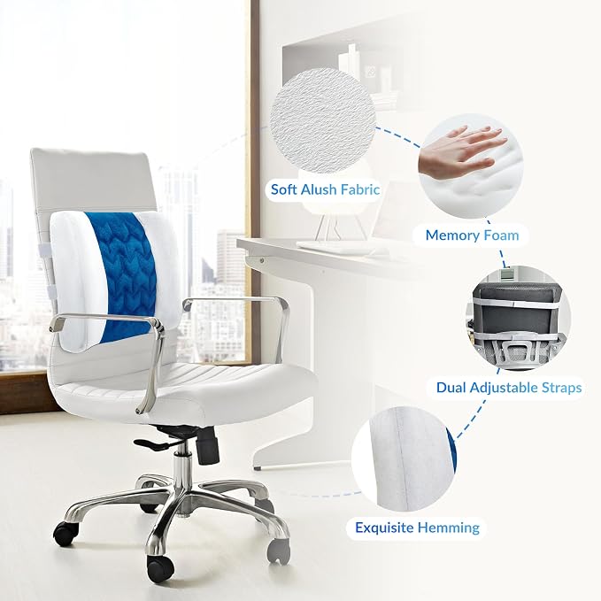 CILI Lumbar Support Pillow for Office Chair, Heated Back Support - Image 9