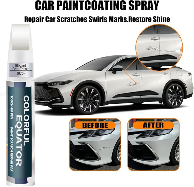 070 Blizzard Pearl Tricoat Touch Up Paint - Image 3