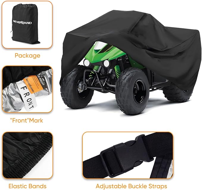 NEVERLAND ATV Cover 210D Oxford Cloth, Waterproof Outdoor Heavy Duty 4 Wheeler - Image 3