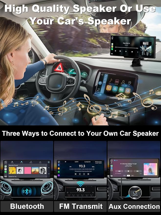 Portable Carplay Screen 10.26'' HD IPS Apple Carplay & Android Auto Screen - Image 7