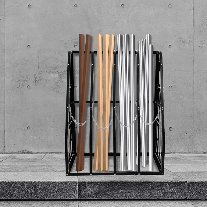 Vertical Bar Rack 1500 LB Capacity, 4 Bays Storage Rack 47" W x 24" D x 60" H - Image 6