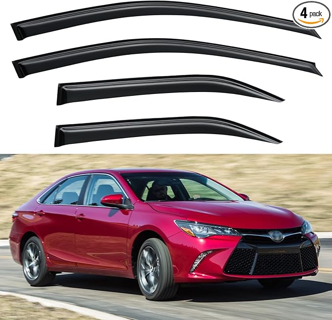 Window Visors Rain Guards Shield by YQAUTEC