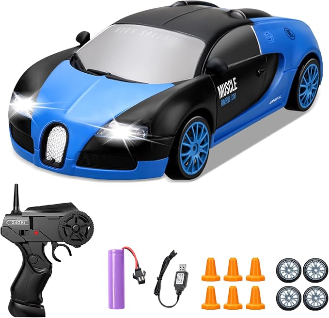 RC Drift Car, 1:24 4WD Drifting RC Cars 2.4GHz High Speed Remote Control Car by YUANPLAN