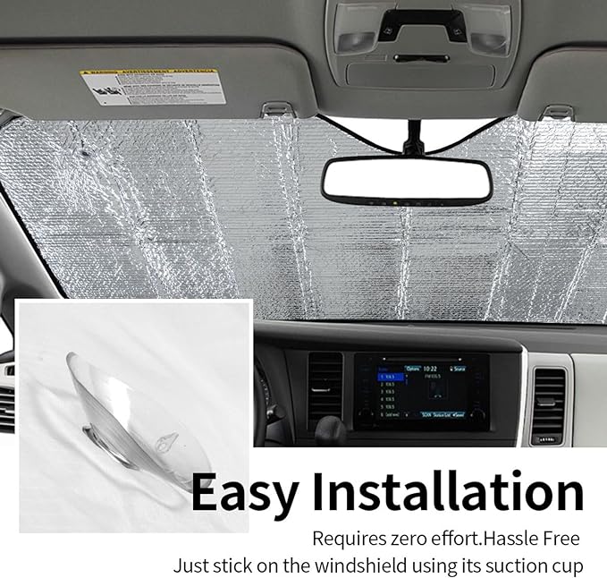 American Flag Camouflage Car Windshield Sunshade Front Window Sun Visor - Image 7