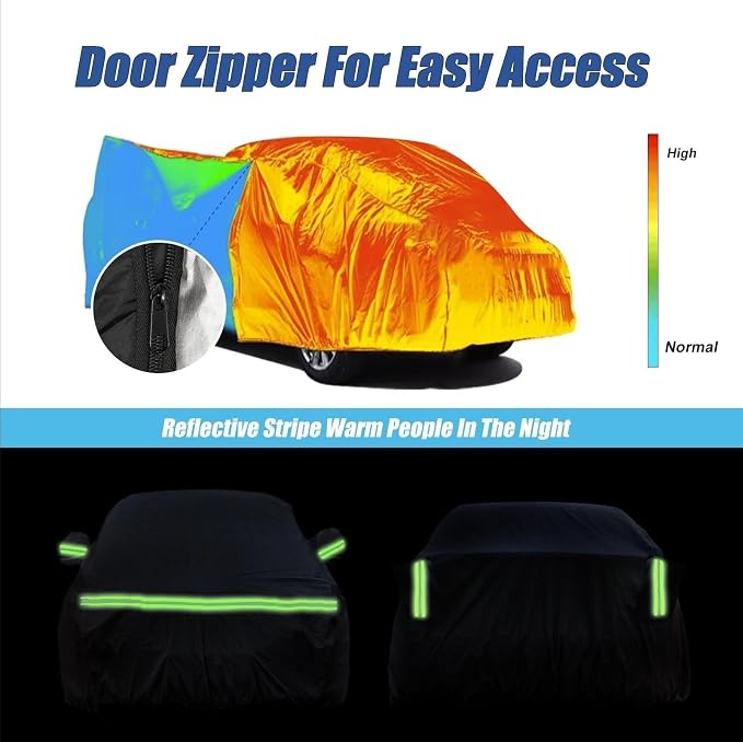 Waterproof Car Covers for 2002-2021 Mini Cooper/Cooper S 2-Door 210T Custom 6 - Image 6