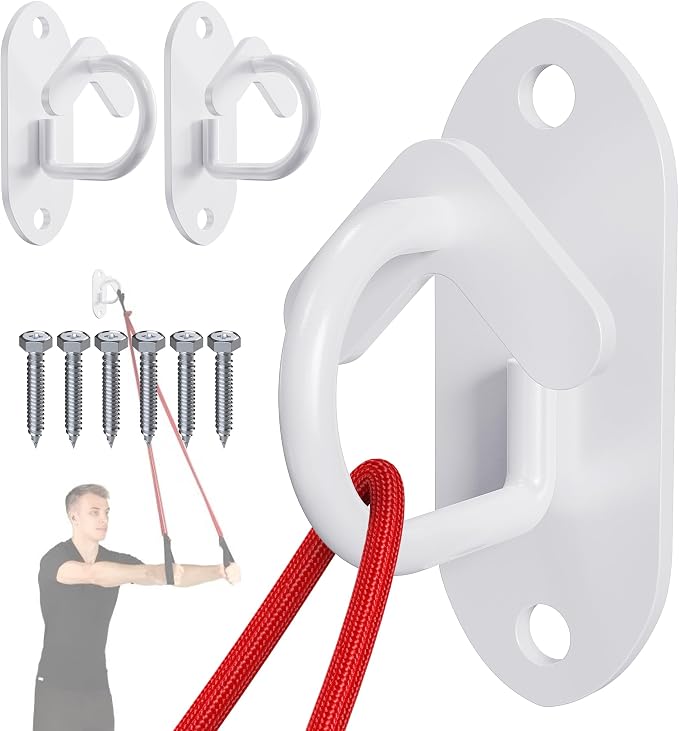 Resistance Band Wall Anchors System, Wall Mount Workout Anchors by Wuno