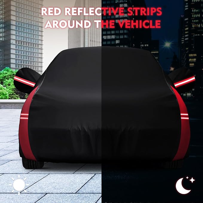 QUNSUNUS 6 Layer Car Cover for Mercedes Benz E-Class Sedan 2006-2024 Waterproof - Image 7