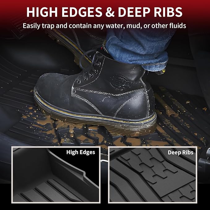 LASFIT Floor Mats Fit for Ford Fusion 2020-2017/ for Lincoln MKZ 2020-2017 All - Image 3