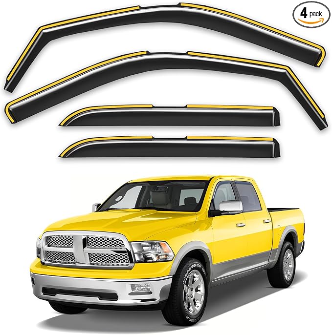 in-Channel Window Rain Guards Fit by Unknown