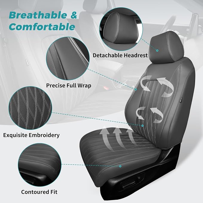 Seat Covers for Honda CRV 2023 2024 2025 2026 EX/EXL/LX/Sport/Touring/Special - Image 3