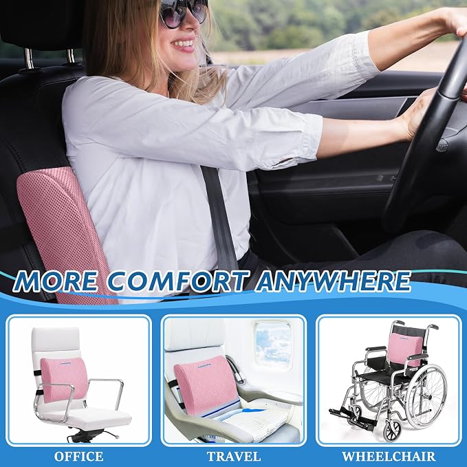 Lumbar Support Pillow for Office Chair Back Support Lumbar Pillow for Car - Image 6