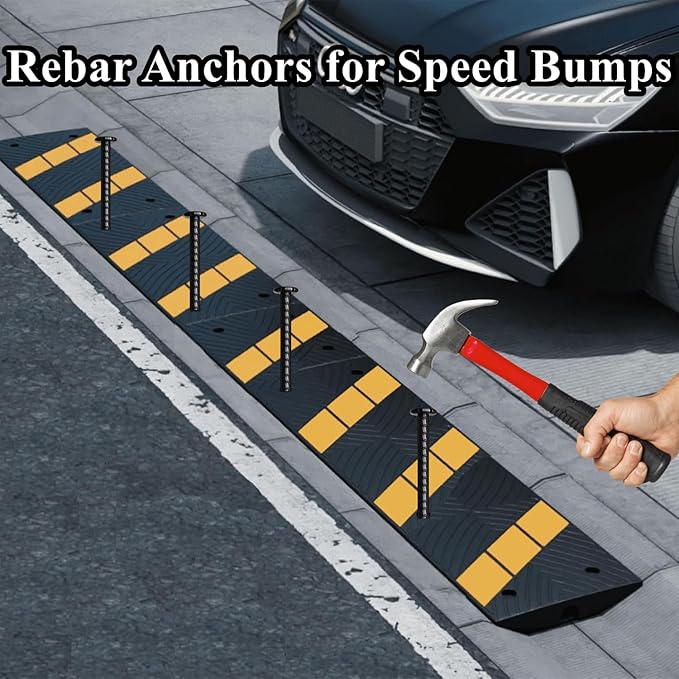 16 Inch Rebar Stakes 10 Pack Heavy Duty Ground Anchors 1/2 Inch Diameter - Image 4