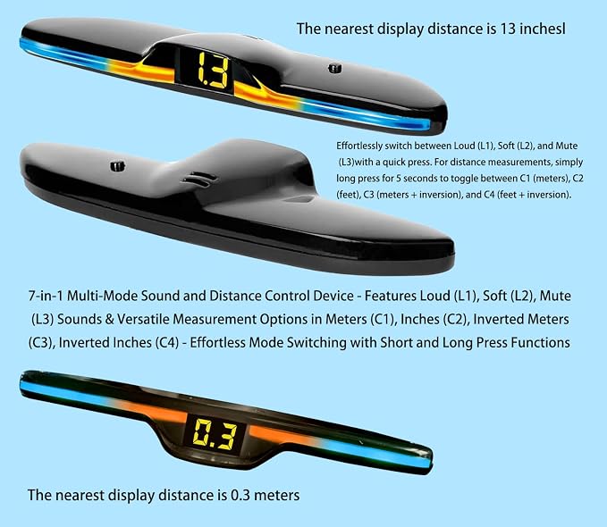 New Features Forward and Reverse Parking sensors, Option to Measure Distance in - Image 2