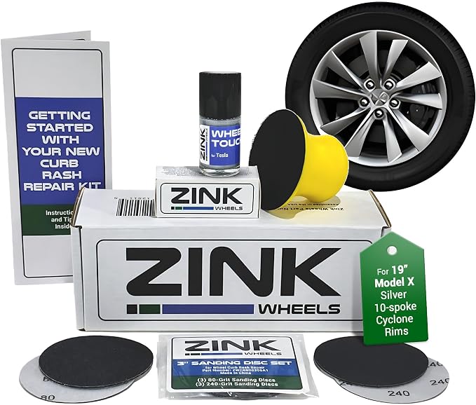 Premium Tesla Wheel Curb Rash Repair Kit by ZinkWheels