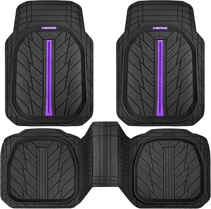 CAR PASS Tire Tread DeepDish Rubber Floor Mats - Image 9