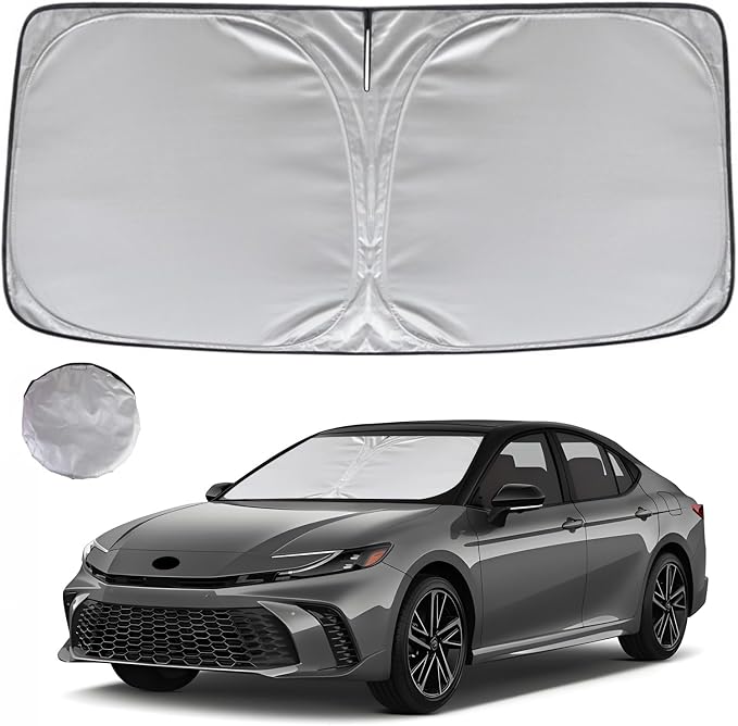 KAYZT Windshield Sun Shade for 2025 2026 Toyota Camry LE XLE Hybrid SE XSE by KAYZT