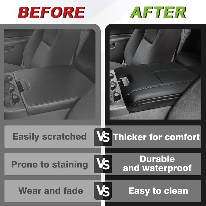 Muslogy Center Console Armrest Cover Compatible - Image 7