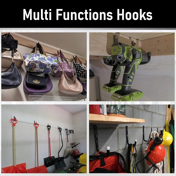 20 Pcs Heavy Duty Garage Storage Utility Hooks, 4.1Inch J Hangers Wall Hooks - Image 2