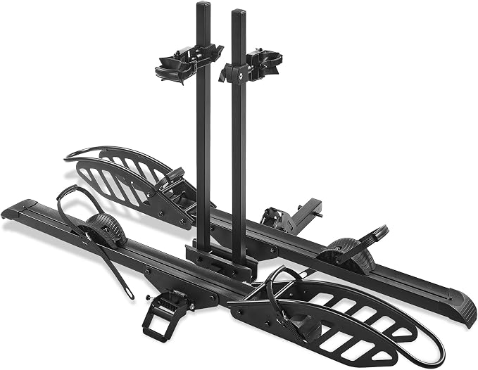 Rockland Foldable 2-Ebike Rack, 200 lbs Capacity, Hitch Mount Electric Bike Rack by Rockland