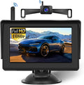 Hikity Wireless Backup Camera System 4.7 Inch Car Monitor Kit HD 1080P License by Hikity