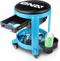 DNA MOTORING Round Mechanics Roller Seat Creeper Stool by DNAMOTORING-Tools