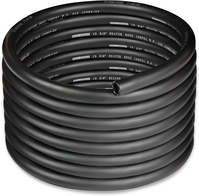 EVIL ENERGY 3/4" Heater Hose Coolant Radiator Straight 100PSI SAE 20R3 20FT by EVILENERGY