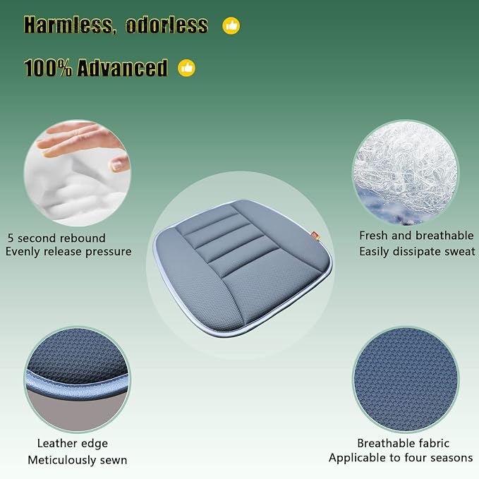 Car Seat Cushion Memory Foam Thin Seat Cushion - Image 3