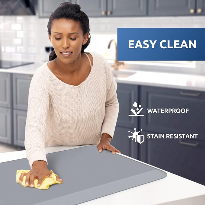 KitchenClouds Kitchen Mat Cushioned Anti Fatigue Kitchen Rug Non Slip Standing - Image 3