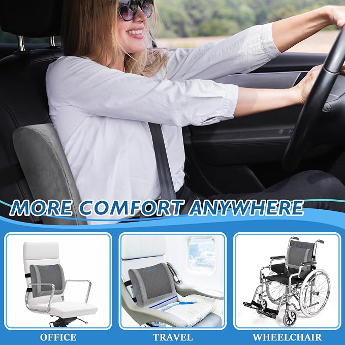 Lumbar Support Pillow for Office Chair Back Support Lumbar Pillow for Car - Image 7